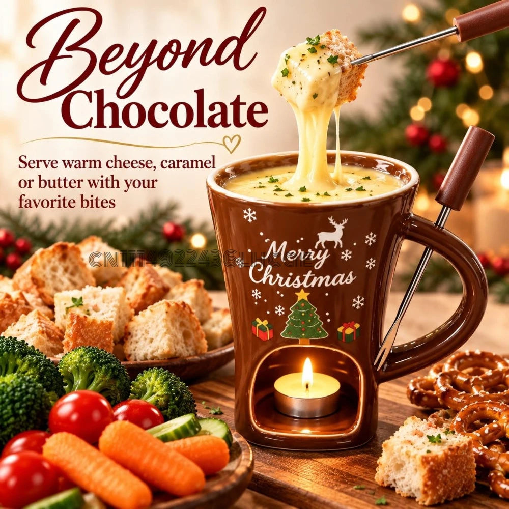 Santa Chocolate Fondue Mug