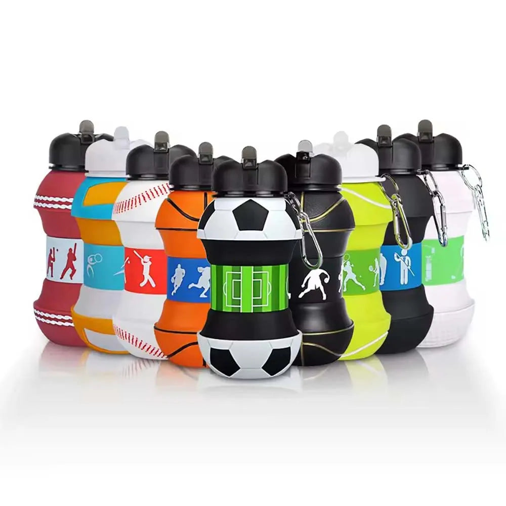 Foldable Sports Ball Water Bottle