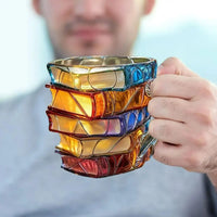 Book-Shaped Glass Mug