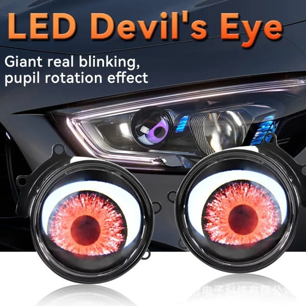 LED Devil Eye Car Headlight Projectors