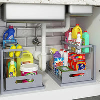 Under-Sink Pull-Out Organizer – Sliding Storage Drawer