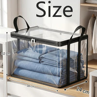 Clear Clothes Storage Bins