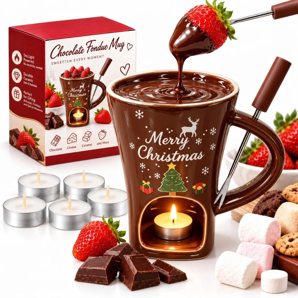 Santa Chocolate Fondue Mug