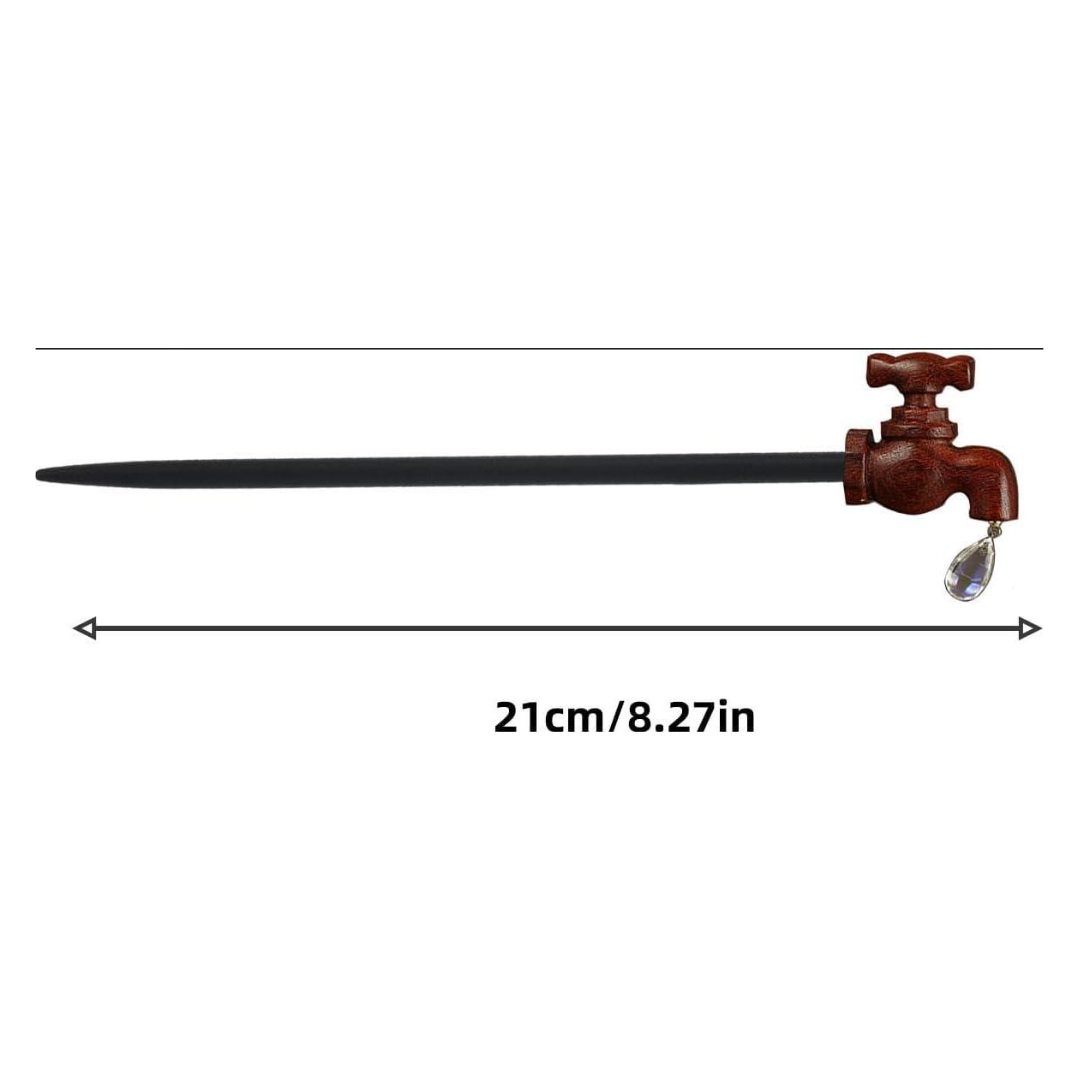 Wooden Faucet Hair Stick