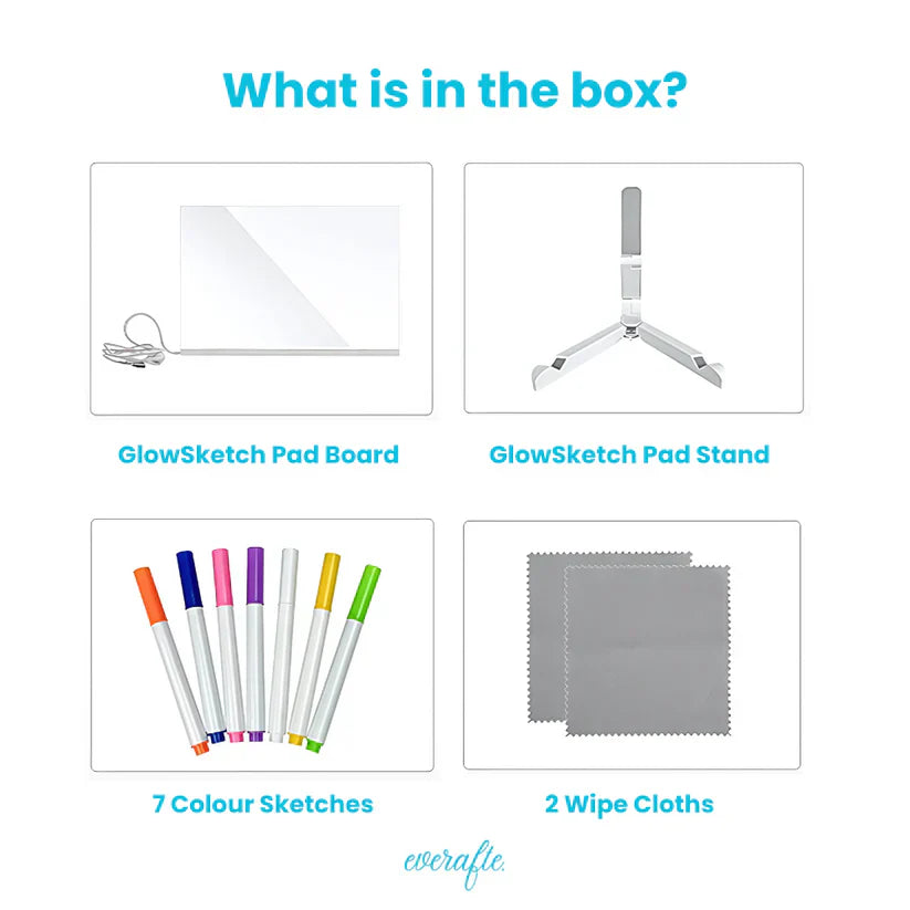 LED Writing Board + Markers