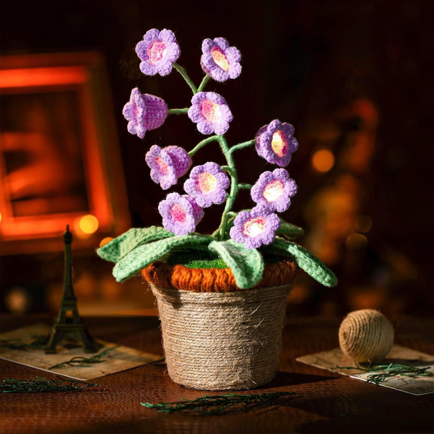 Glowing Crochet Lily Light