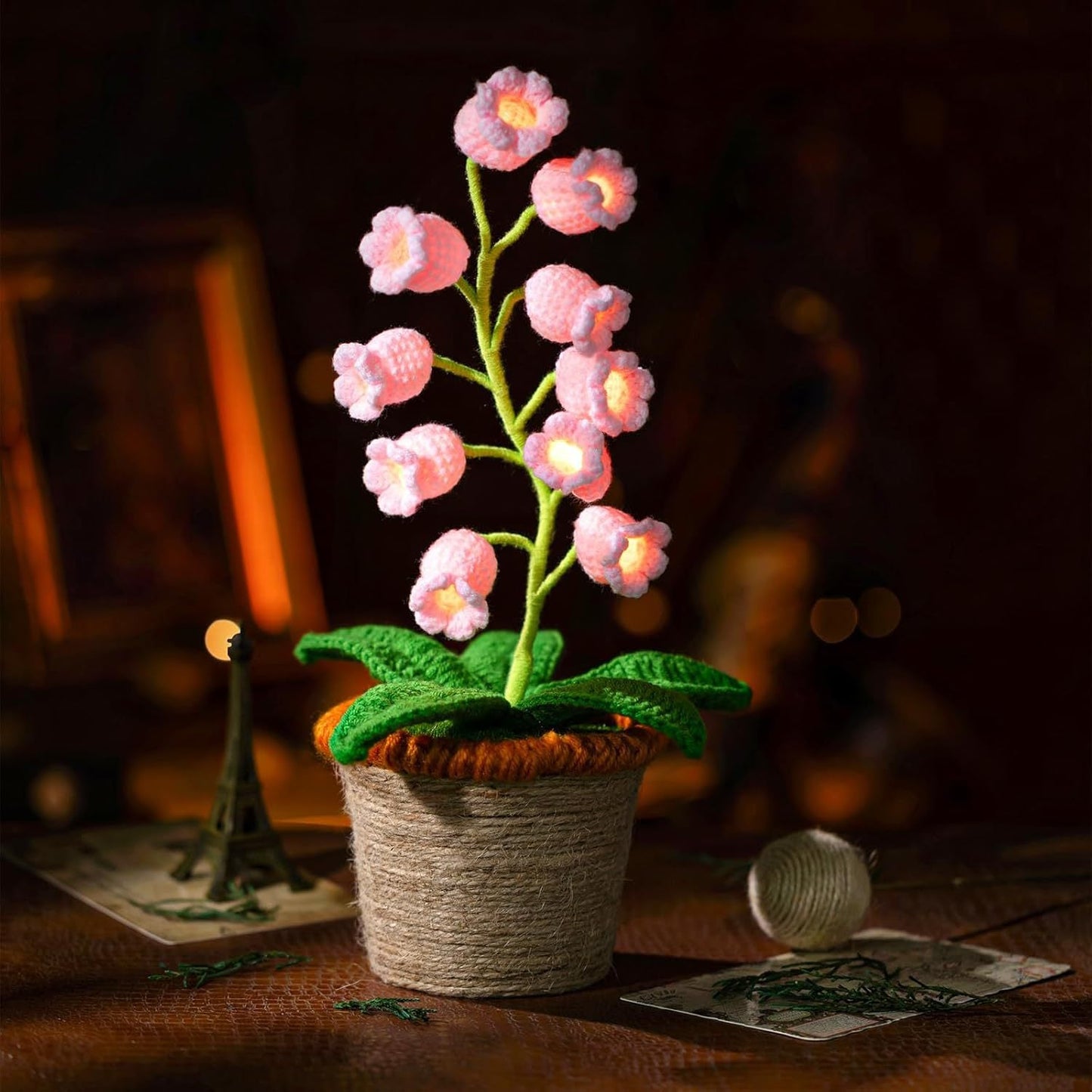 Glowing Crochet Lily Light