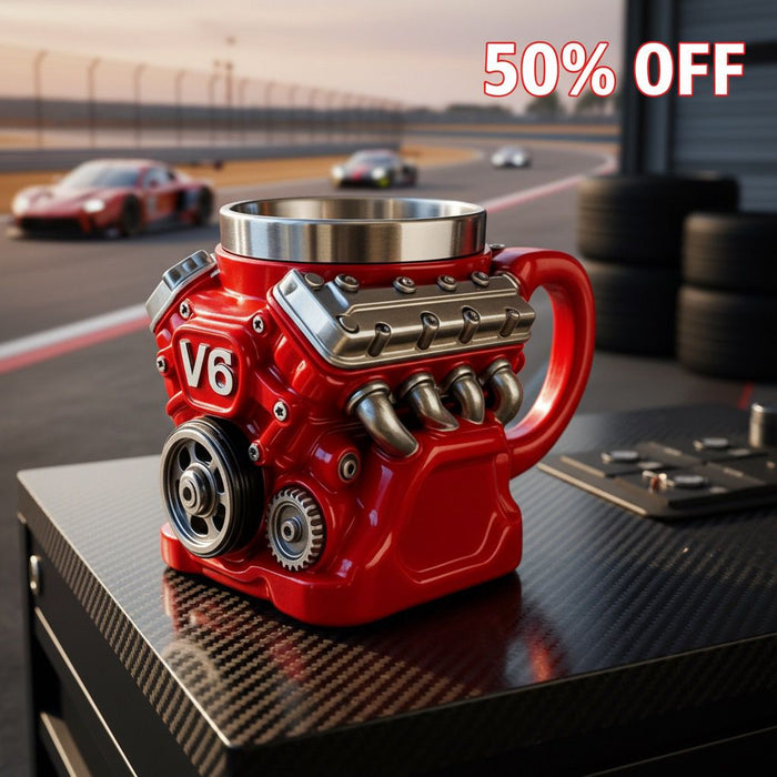 V8 Engine Mug