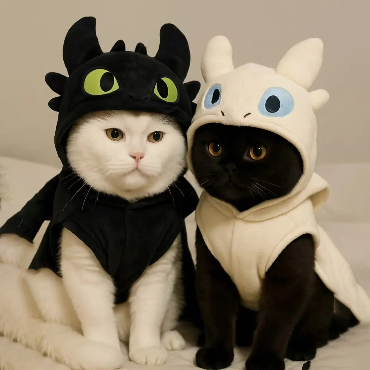 Cozy Dragon Hoodie Costume for Cats & Small Dogs