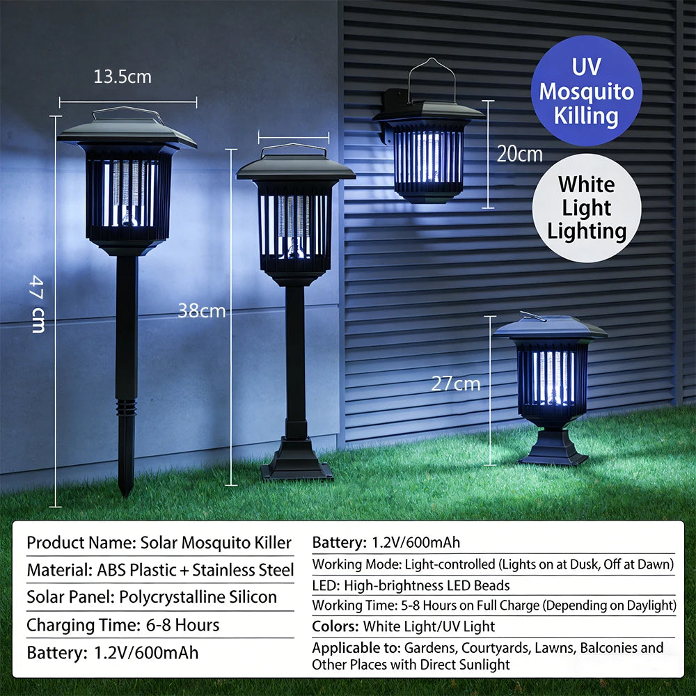3-in-1 Solar Garden Insect Killer Light