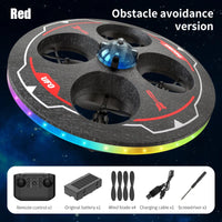 Light-Up UFO Drone with Camera & Obstacle Avoidance