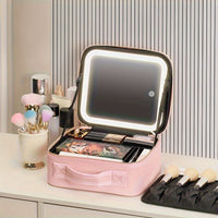 Lighted Makeup Bag with Mirror