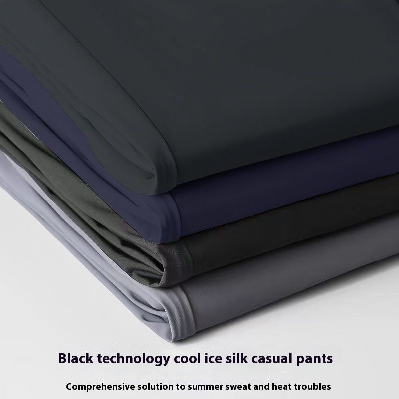 Ice Silk Loose Trousers