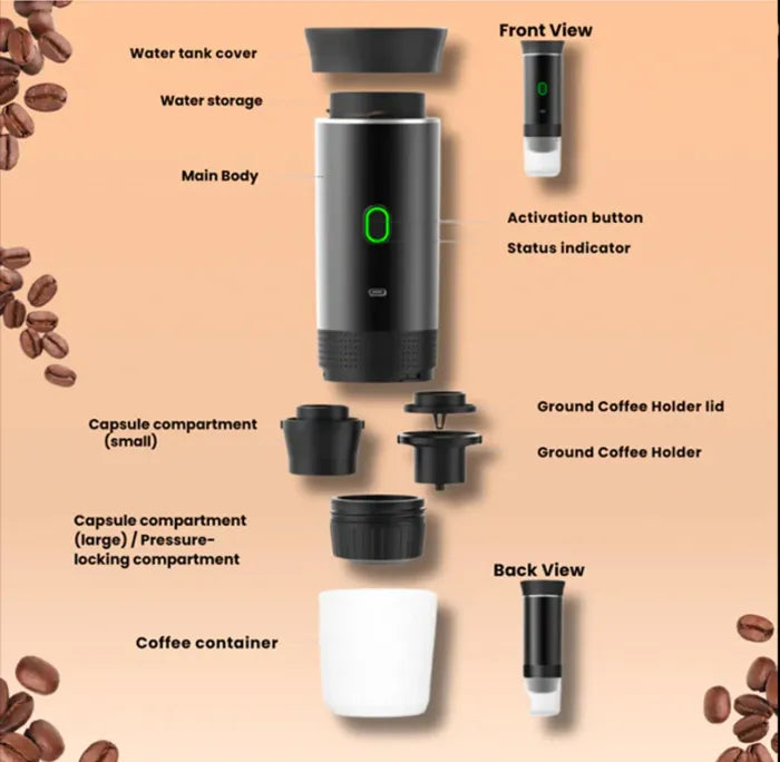 3-in-1 Portable Espresso Maker