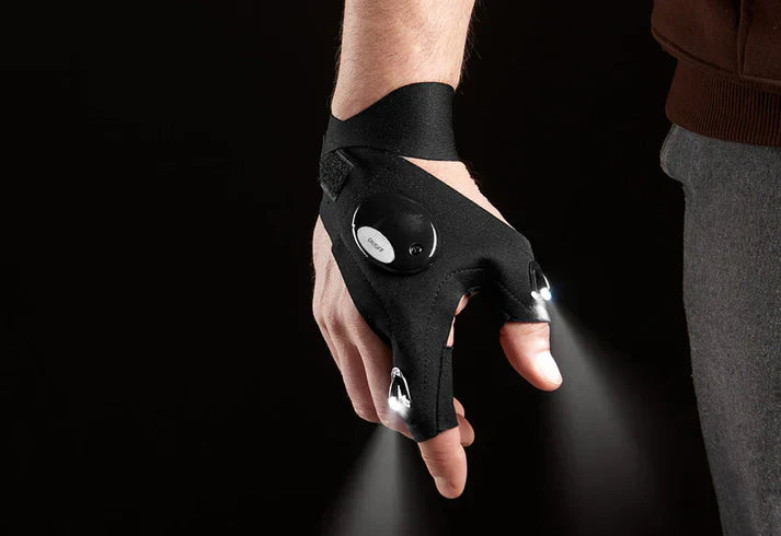 LED Half-Finger Gloves