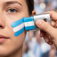 Football Fan Face Paint Stick (3-Color Flag)