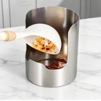 2 in 1 stainless steel spoon lid holder